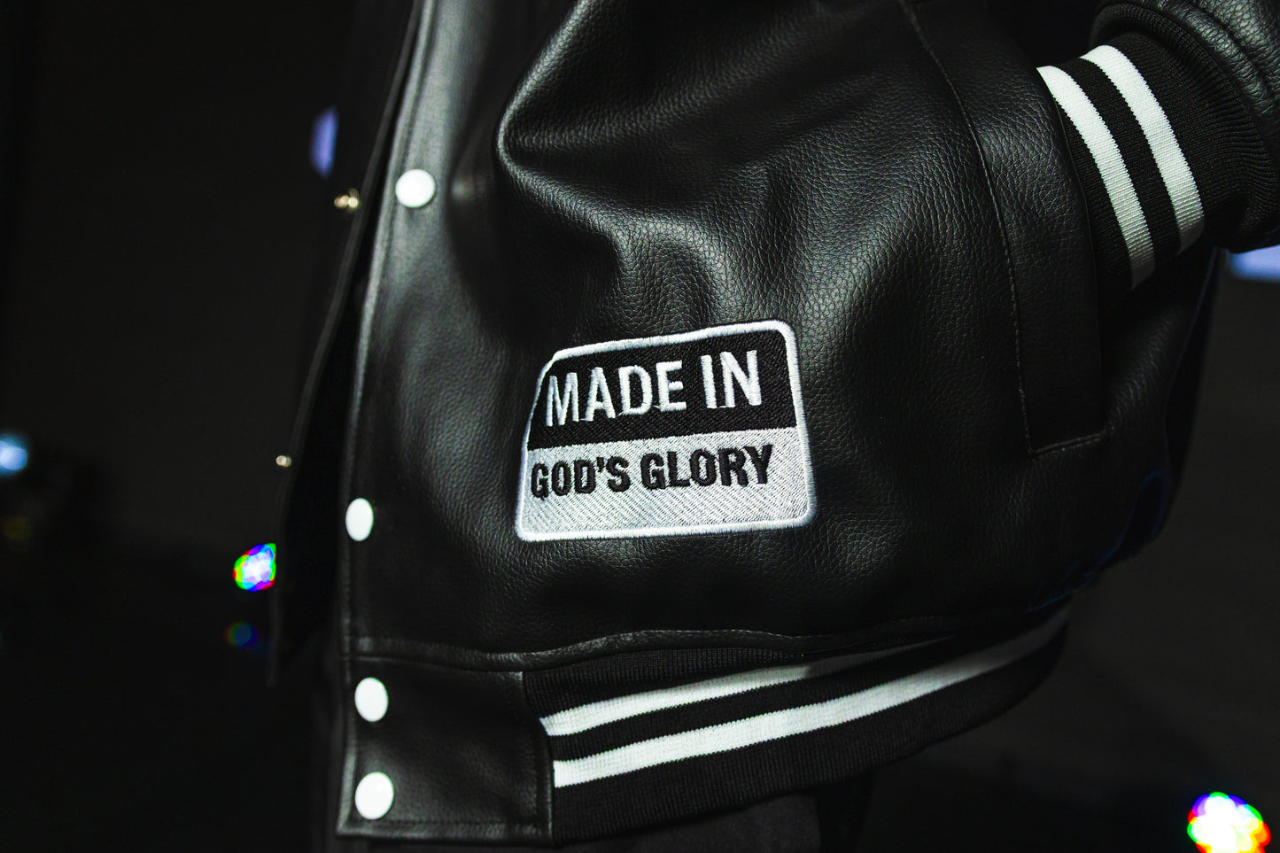 GOD’S GLORY™ Leather Letterman Jacket - GOD'S GLORY LLC