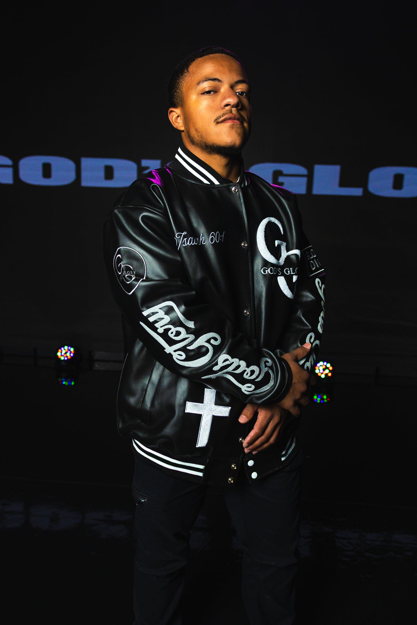 GOD’S GLORY™ Leather Letterman Jacket - GOD'S GLORY LLC