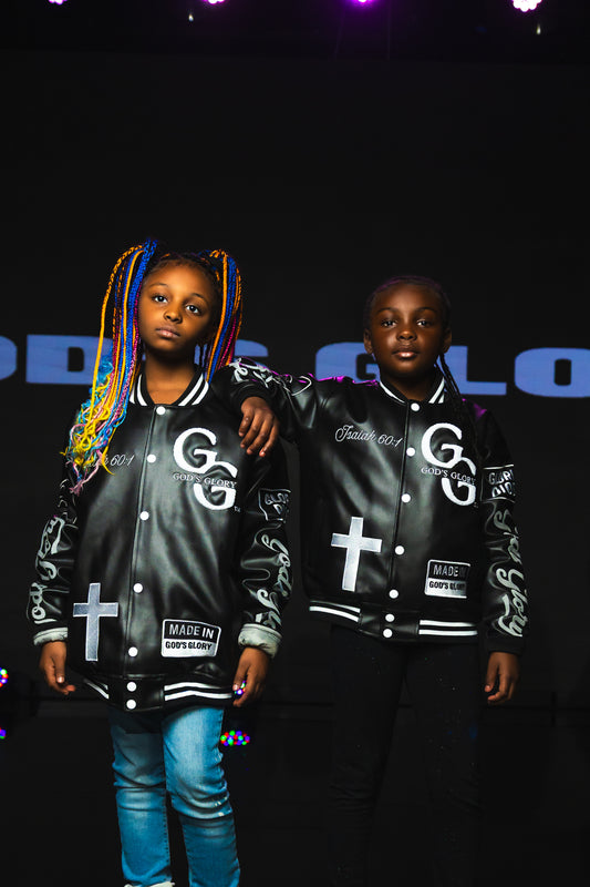 GOD’S GLORY™ Kids Letterman Jacket - GOD'S GLORY LLC