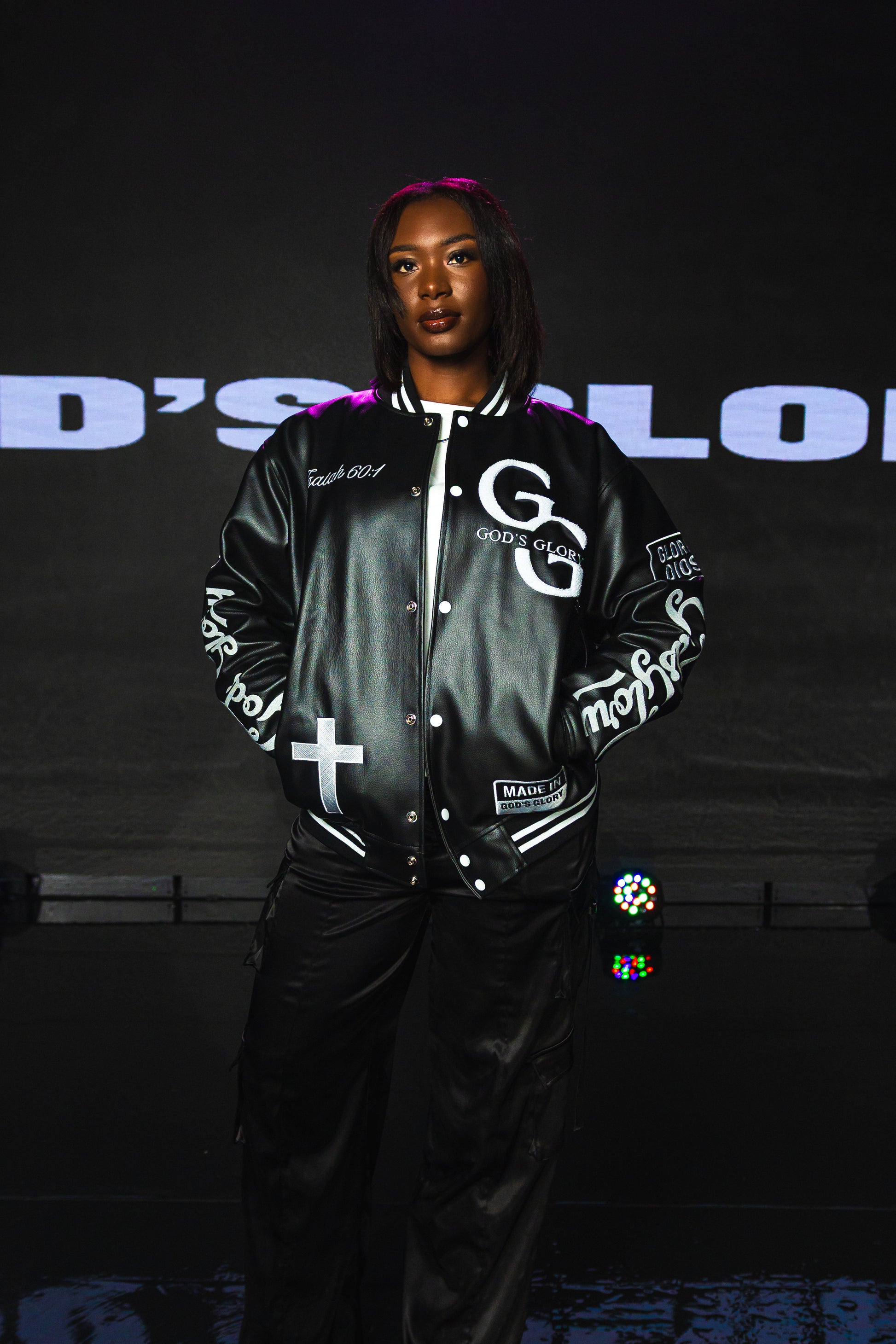 GOD’S GLORY™ Leather Letterman Jacket - GOD'S GLORY LLC